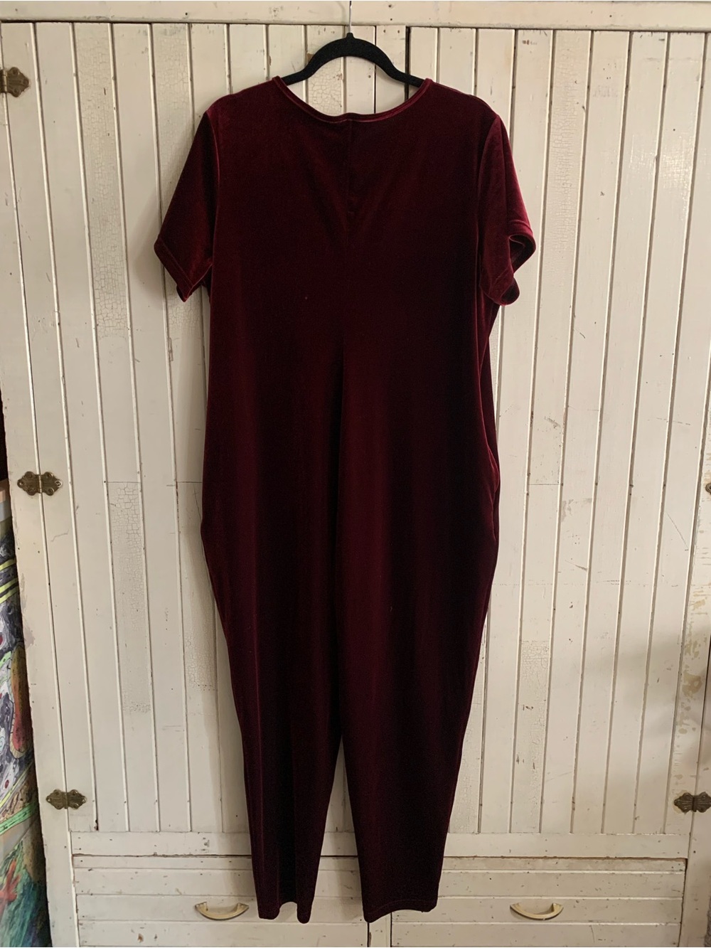 Smash & Tess Velvet Sunday Romper Merry Merlot Size XL - Picture 6 of 8